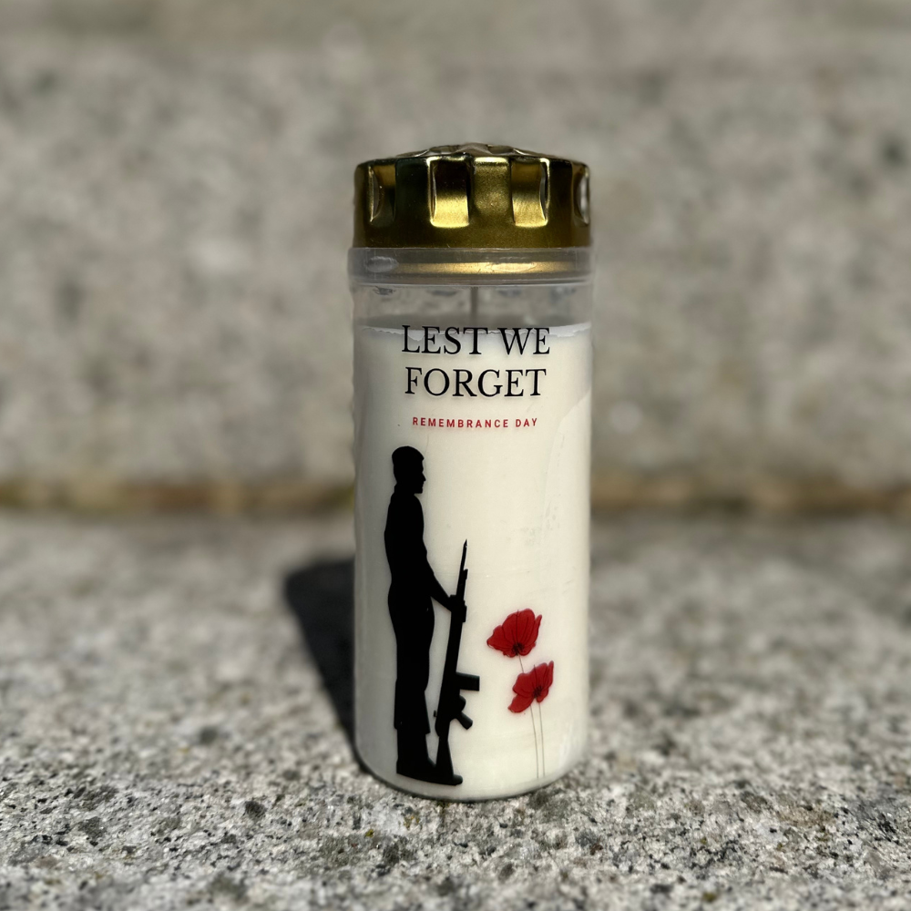 4-Day White Tribute Memorial Candles