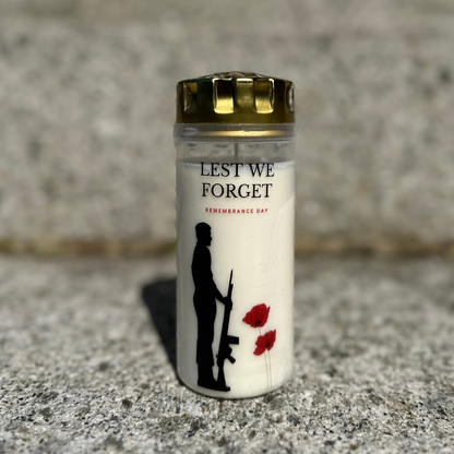 4-Day White Tribute Memorial Candles