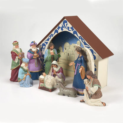 10 PC Nativity Set Figurines