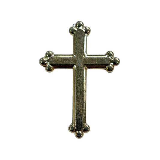 Gold Cross Lapel Pin