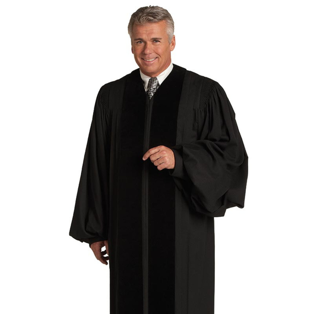 Black John Wesley Pulpit Robe