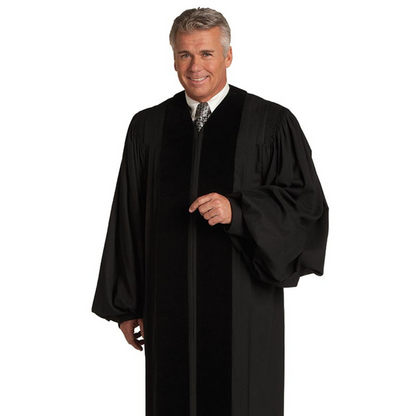 Black John Wesley Pulpit Robe