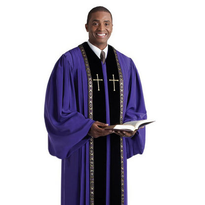 RT Wesley Pulpit Robe Purple