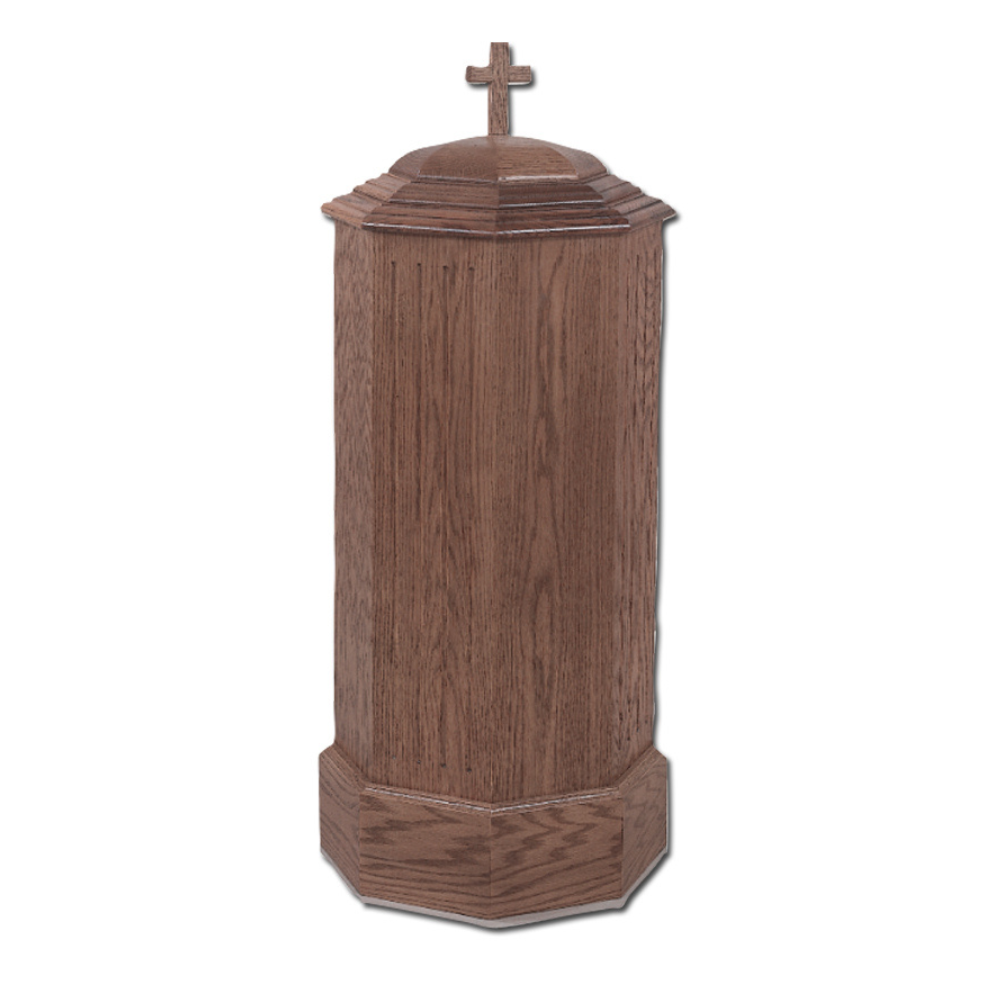 Oak Baptismal Font, Style WR1100