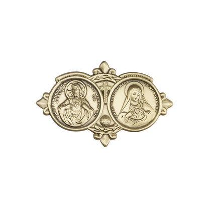 Jesus / Mary Visor Clip