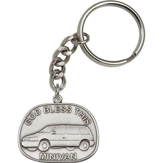 God Bless This Mini-van Keychain