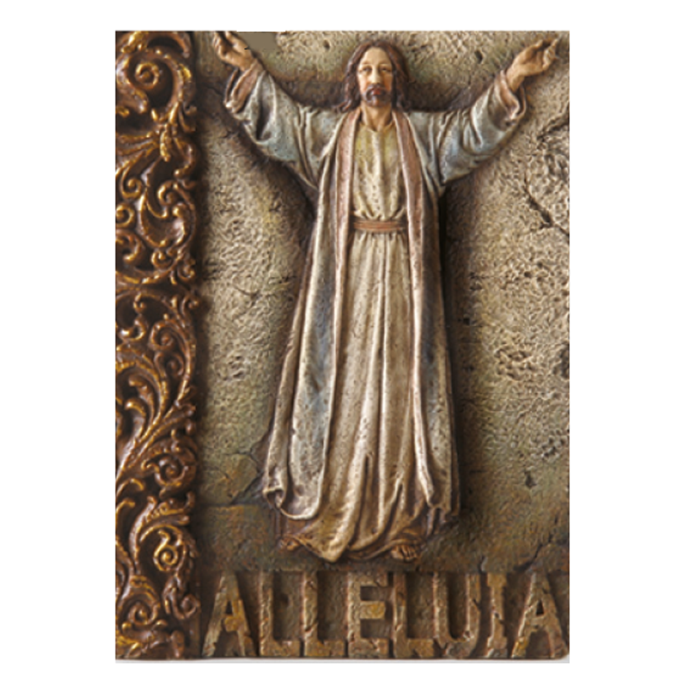 8" High Alleluia Wall Plaque